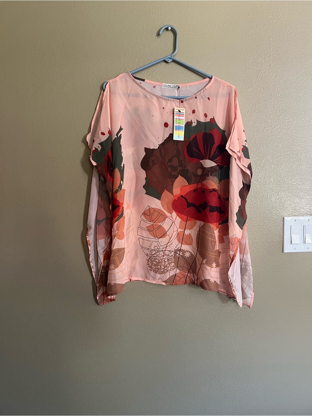 Beach cover blouse for women brand new size XL